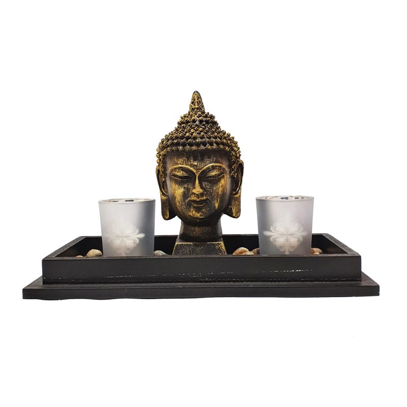 Buddha Head Candle Holder Got A Lot